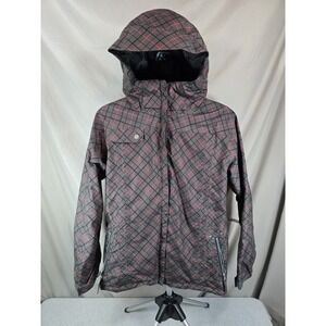 mens 686 snowboard jacketwith Zip In Liner, Size L Large, Plaid